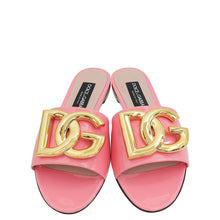Dolce & Gabbana Pink DG Logo Slide Sandals 38
