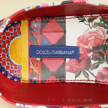 Dolce & Gabbana Red Multicolor Majolica Print Espadrille 39
