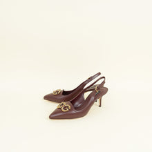 Dolce & Gabbana Burgundy DG Amore Slingback Pumps 39