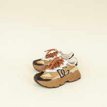 Dolce & Gabbana Brown Multicolor DG Logo Daymaster Sneakers 36