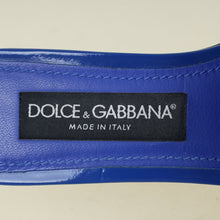 Dolce & Gabbana Blue DG Logo Flat Slide Sandals 37