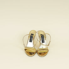Dolce & Gabbana Gold DG Heel Sandal 37