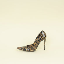Dolce & Gabbana Brown Patent Leopard-Printed Pumps 38.5