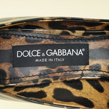 Dolce & Gabbana Brown Patent Leopard-Printed Pumps 38.5