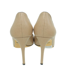 Dolce & Gabbana Beige Kate Iguana Embellished 85 Pump 38