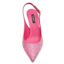 Dolce & Gabbana Pink Slingback Crystal Pumps 38