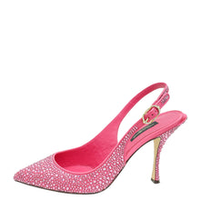 Dolce & Gabbana Pink Slingback Crystal Pumps 38