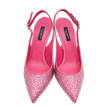 Dolce & Gabbana Pink Slingback Crystal Pumps 38
