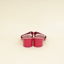 Dolce & Gabbana Fuchsia DG Logo Bianca Mules 38