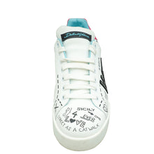 Dolce & Gabbana White Multicolor Portofino Printed Sneaker 39.5