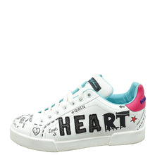 Dolce & Gabbana White Multicolor Portofino Printed Sneaker 39.5