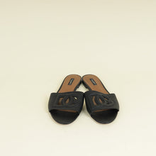Dolce & Gabbana Black DG Logo Flat Sandals 39.5