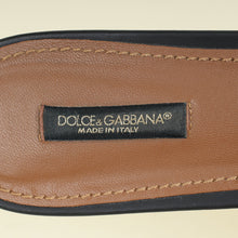 Dolce & Gabbana Black DG Logo Flat Sandals 39.5