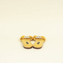 Dolce & Gabbana Yellow Bellucci Embellished Flat Sandals 39.5