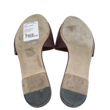 Dolce & Gabbana Burgundy Bianca Logo Slide Sandals 39