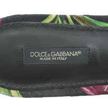 Dolce & Gabbana Multicolor Bellucci Embellished Flat Sandal 39Printed Canvas