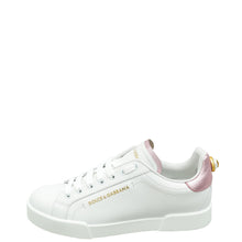Dolce & Gabbana Bicolor Pearl-Detail Portofino Sneakers 40