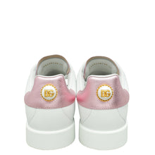 Dolce & Gabbana Bicolor Pearl-Detail Portofino Sneakers 40