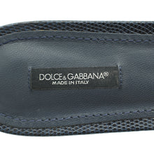 Dolce & Gabbana Indigo Blue Bellucci Embellished Flat Sandals 41