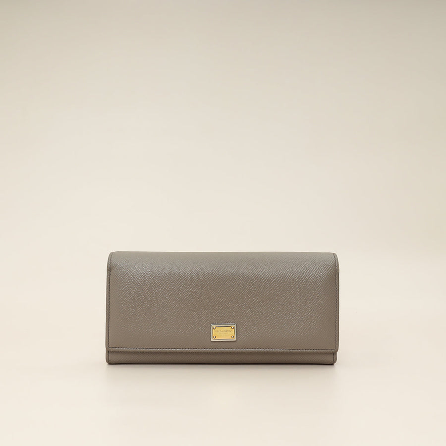 Dolce & Gabbana Grey Dauphine Continental Wallet