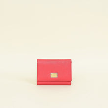 Dolce & Gabbana Red Trifold Compact Wallet