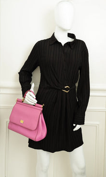 Dolce & Gabbana Purple Sicily Dauphine Medium Bag