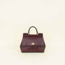 Dolce & Gabbana Burgundy Iguana Print Sicily Small Bag