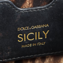 Dolce & Gabbana Burgundy Iguana Print Sicily Small Bag