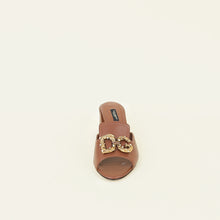 Dolce & Gabbana Brown DG Amore Bianca Sandals 38
