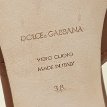 Dolce & Gabbana Brown DG Amore Bianca Sandals 38