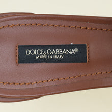 Dolce & Gabbana Brown DG Amore Bianca Sandals 38