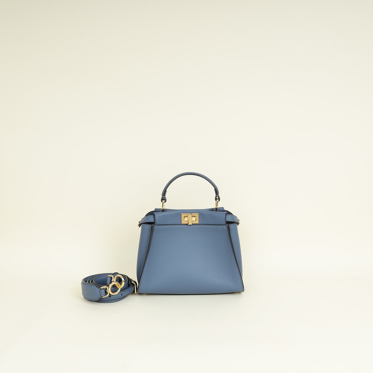 Fendi Blue Mini Peekaboo Bag