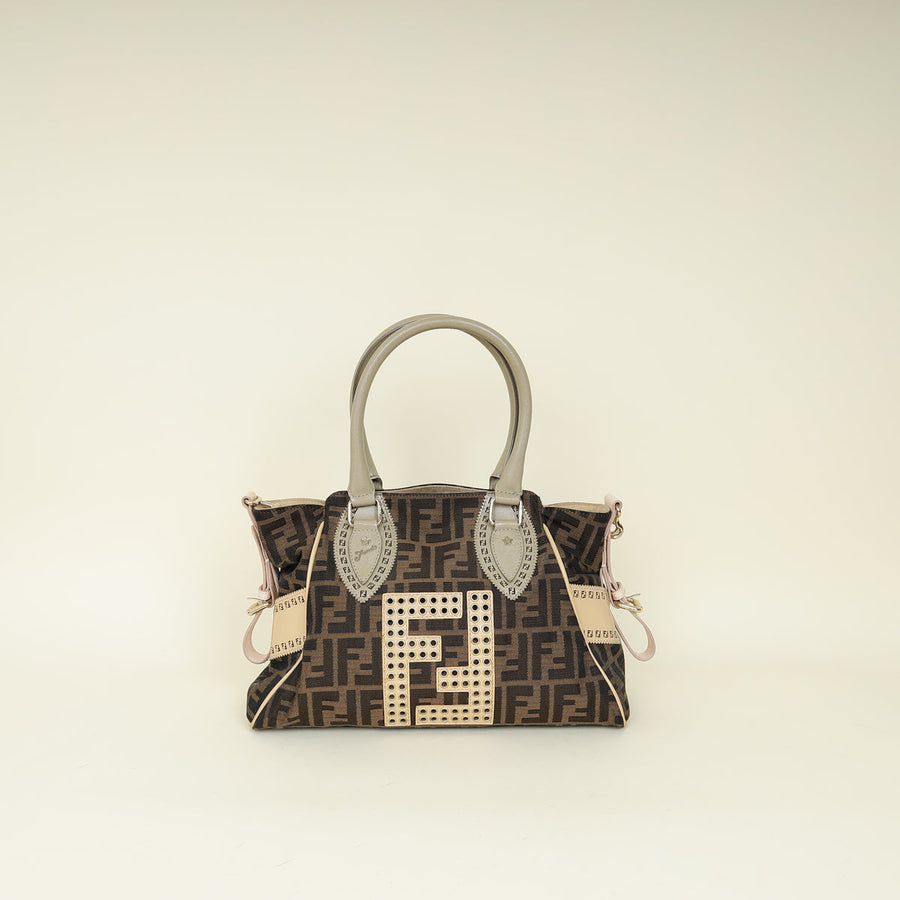 Fendi Bicolor Zucca Chef De Jour Bag