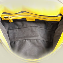 Fendi Yellow FF Embossed Baguette Medium Bag