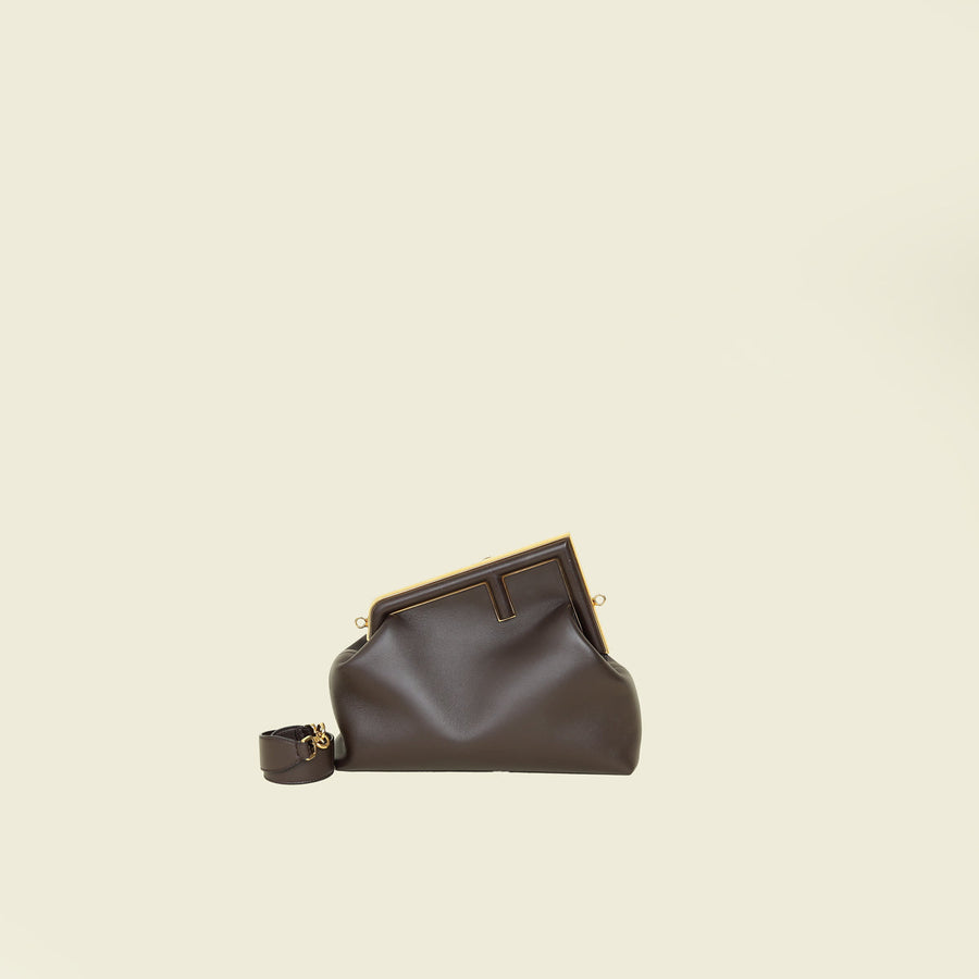 Fendi Chocolate Brown First Medium Bag