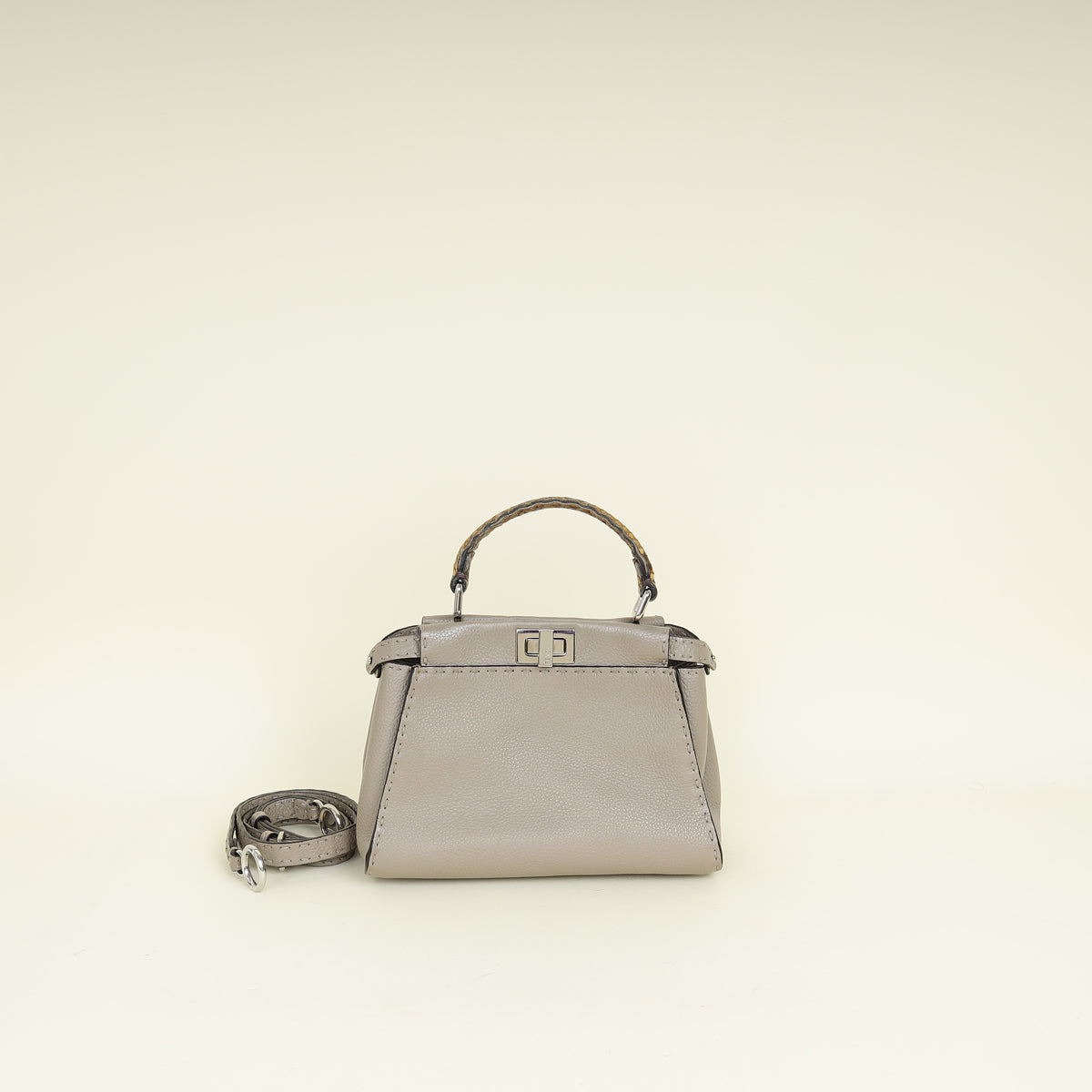 Fendi Bicolor Selleria Mini Peekaboo Bag