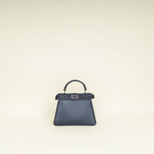 Fendi Navy Blue Peekaboo ISEEU Petite Interlaced Bag