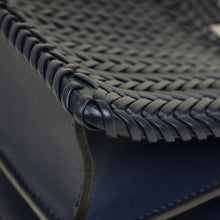 Fendi Navy Blue Peekaboo ISEEU Petite Interlaced Bag