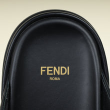 Vitello Black Fendigraphy Slide Sandals 38