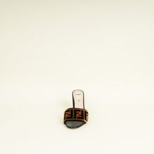 Fendi Bicolor FF Velvet Slide Mules 37