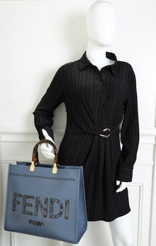 Fendi Blue Sunshine Medium Shopper Bag