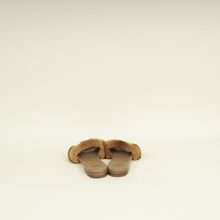 Fendi Brown Mink Fur FF Baguette Flat Slides 37
