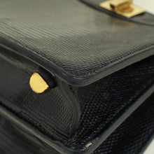 Fendi Black Lizard ISeeU Petite Peekaboo Bag