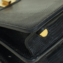 Fendi Black Lizard ISeeU Petite Peekaboo Bag