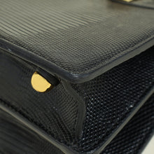 Fendi Black Lizard ISeeU Petite Peekaboo Bag