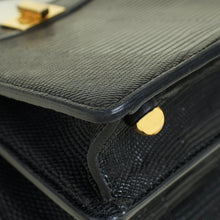 Fendi Black Lizard ISeeU Petite Peekaboo Bag