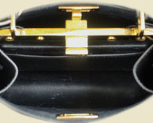 Fendi Black Lizard ISeeU Petite Peekaboo Bag