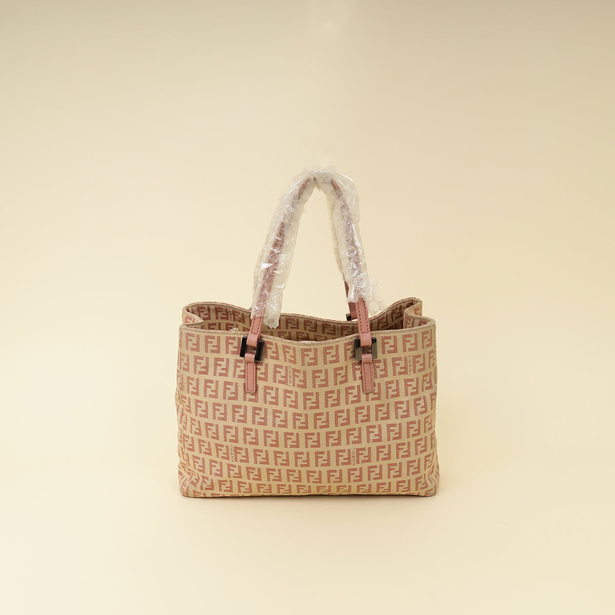 Fendi Bicolor Zucchino Shopping Tote Small Bag