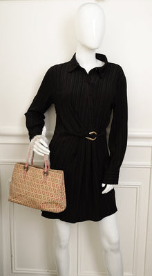 Fendi Bicolor Zucchino Shopping Tote Small Bag