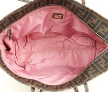 Fendi Tobacco Zucca Roll Tote Bag